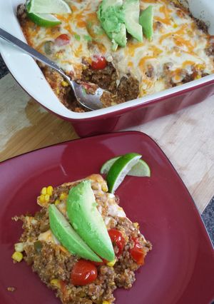 A picture of Cheesy Mexi-Quinoa Bake.