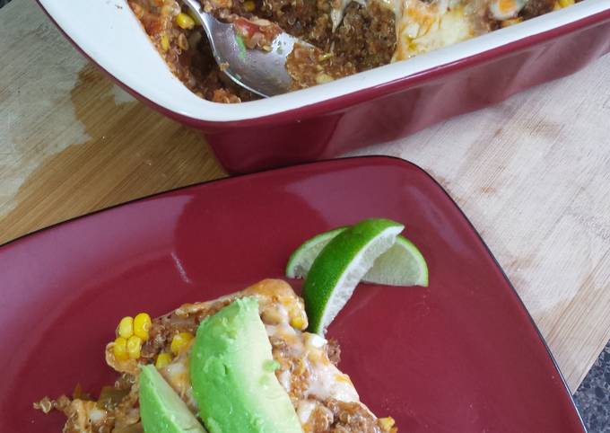 Recipe of Speedy Cheesy Mexi-Quinoa Bake