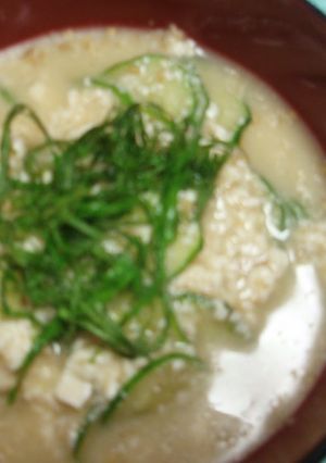 A picture of Ice Cold! Easy Hiyajiru (Cold Miso Soup).