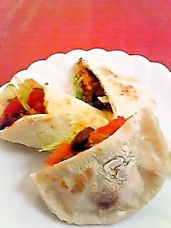 A picture of Soft Shells as Tortillas or Pita Bread!.