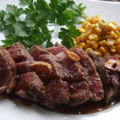 A picture of Beef Steak With Sauce.