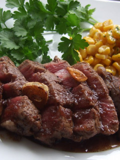 A picture of Beef Steak With Sauce.