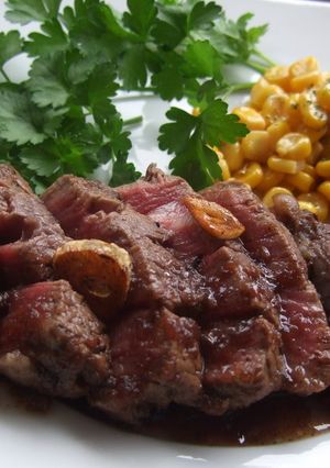 A picture of Beef Steak With Sauce.