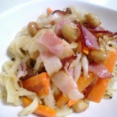 A picture of Kiriboshi Daikon & Olive Oil Stir-Fry.