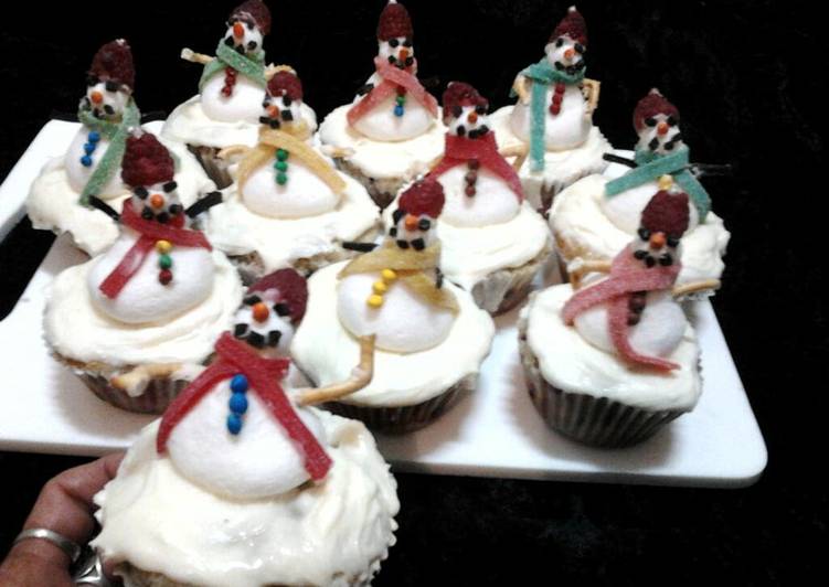 Steps to Prepare Speedy Ladybirds Christmas Snowmen Summer Fruitcupcakes .