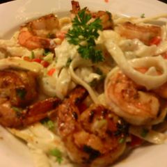 sunshines shrimp and fettucini A picture of sunshines shrimp and fettucini.