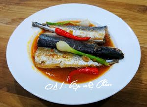 Hình của món Cá thu đao kho cà chua.