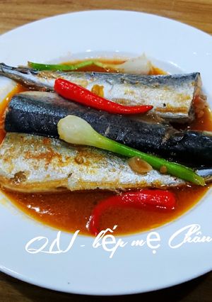 Hình của món Cá thu đao kho cà chua.