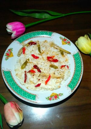Foto resep Nasi Liwet Teri Medan (Rice Cooker)