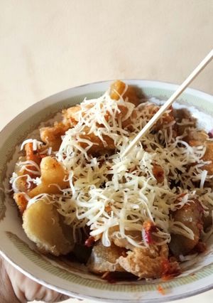 Foto resep Cilok geprek keju