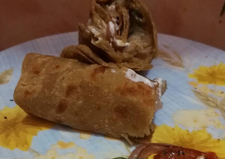 Kabab leyar pratha roll