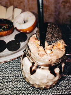 A picture of Caramel Fudge & Oreo Milkshake.