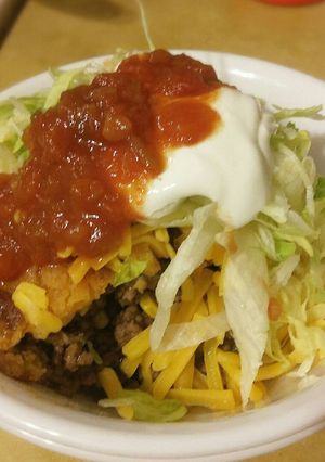A picture of Beef Tamale Pie.