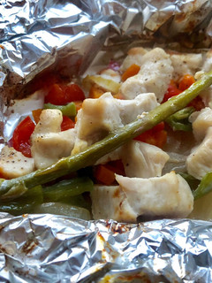 Una foto de Pollo en papillote