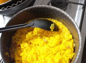 Una foto de Arroz con azafrán