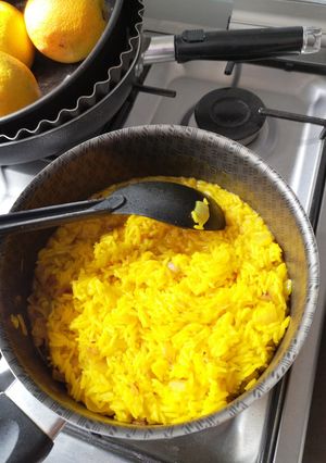 Una foto de Arroz con azafrán