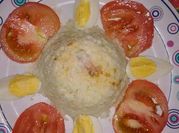 Una foto de arroz de campo