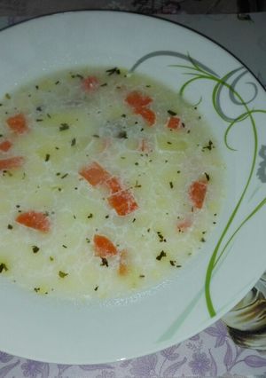 Tárkonyos csirkeragu leves recept fotója
