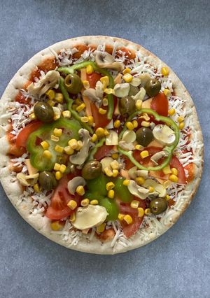 صورة لوصفة 🍕 بيتزا 😋😋😋