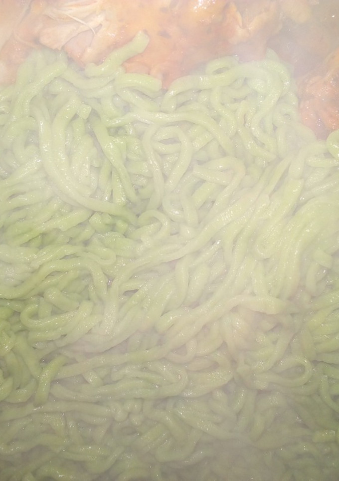 Una foto de Tallarines verdes