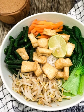 Recipe Nasi Pecel Plant Based (Bibimbap ala Indonesia) the Can Spoil the Tongue You can take Joss in your mouth