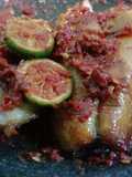 Sambel jeruk ikan asap manyung