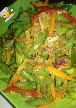 Foto resep Tumis teri,wortel dan buncis