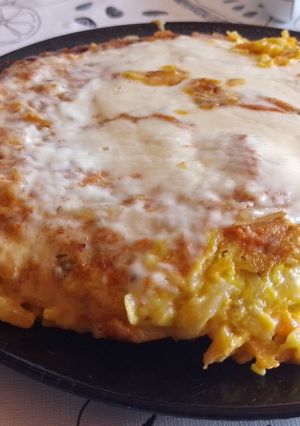Una foto de Pizza de zanahoria y batata