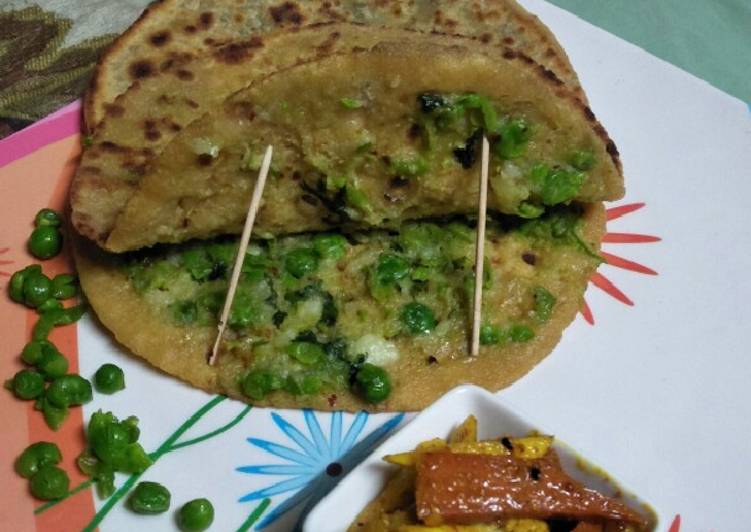 Step-by-Step Guide to Make Any-night-of-the-week Matar stuff paratha