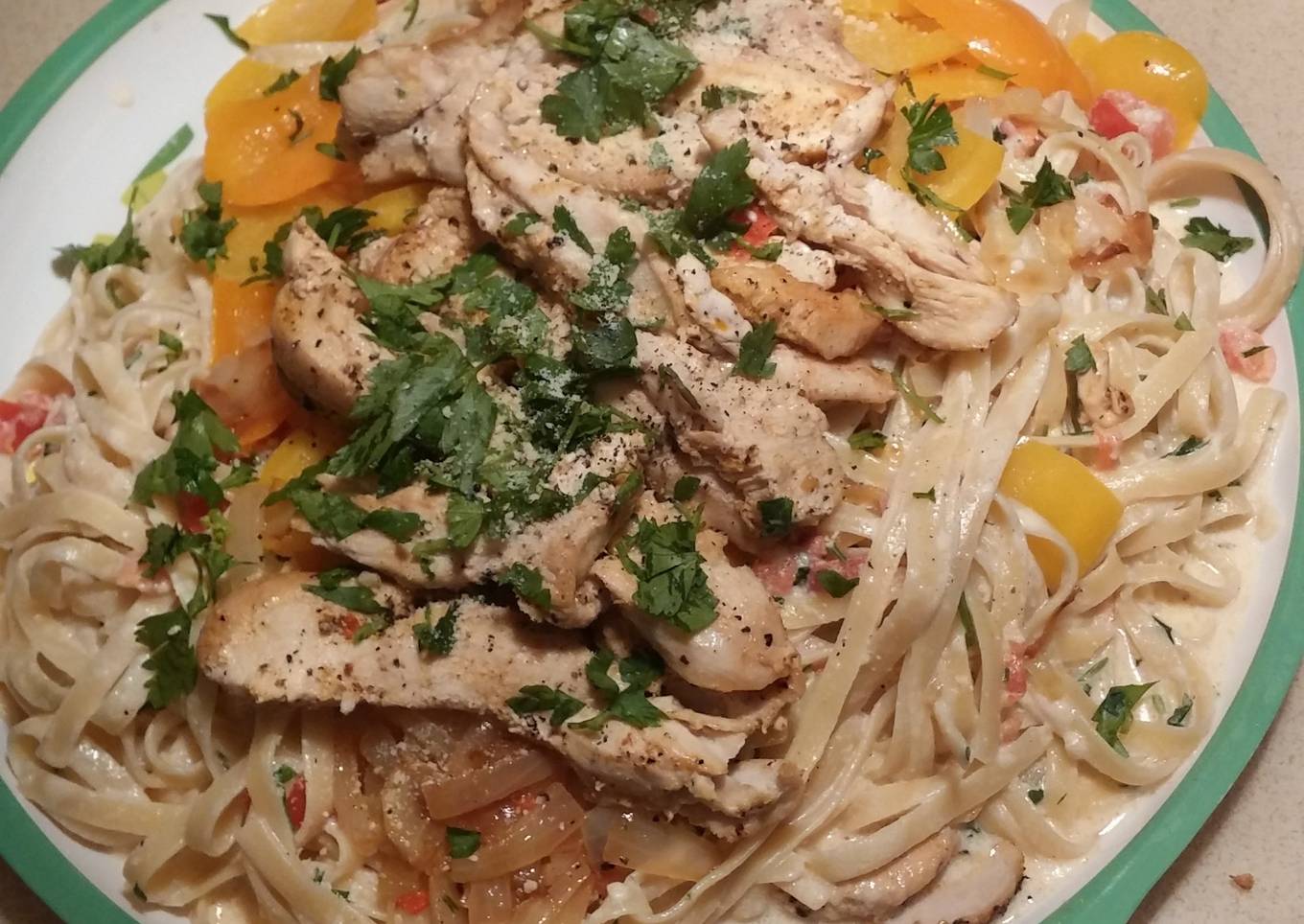 Cajun Chicken Fettuccine Alfredo