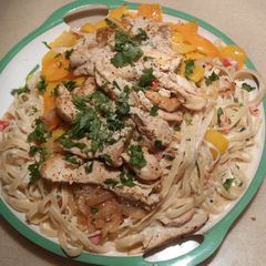 A picture of Cajun Chicken Fettuccine Alfredo.