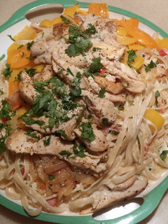 A picture of Cajun Chicken Fettuccine Alfredo.