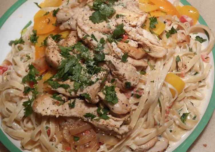 Recipe of Super Quick Homemade Cajun Chicken Fettuccine Alfredo