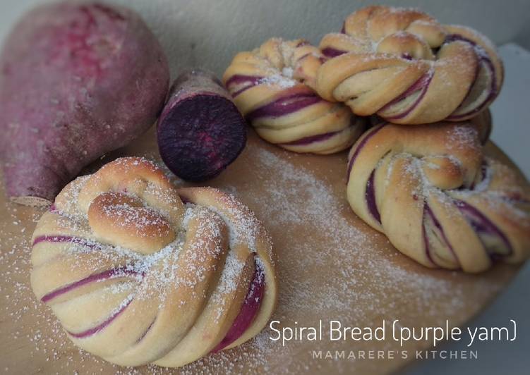 Spiral Bread (purple yam)