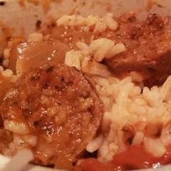 A picture of Sausage and Peppers(Crock pot or stove top!).