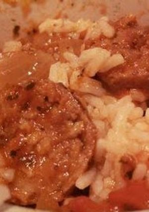 A picture of Sausage and Peppers(Crock pot or stove top!).