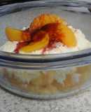 My Peachy Custard and Whipped Cream 😀
