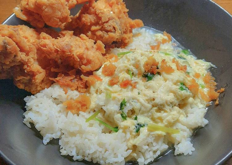 Nasi Ayam Krispy dengan Kuah Tolor