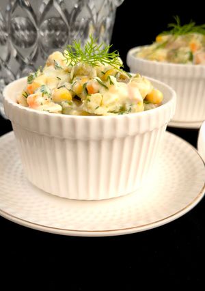 عکسی از دستور سالاد مرغ و سبزیجات (Chicken & vegetables salad)