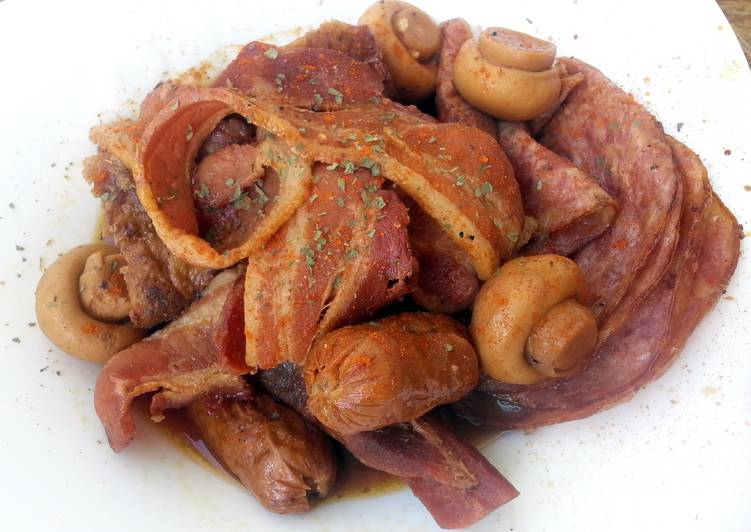 Recipe of Homemade LG SPICY MEAT AND MUSHROOM ( ALL IN A POT )