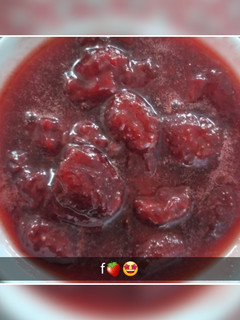 عکسی از دستور مربا توت فرنگی 🍓♥️