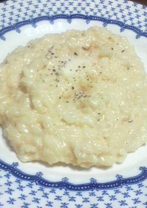 A picture of Rich Soy Milk & Cheese Risotto.