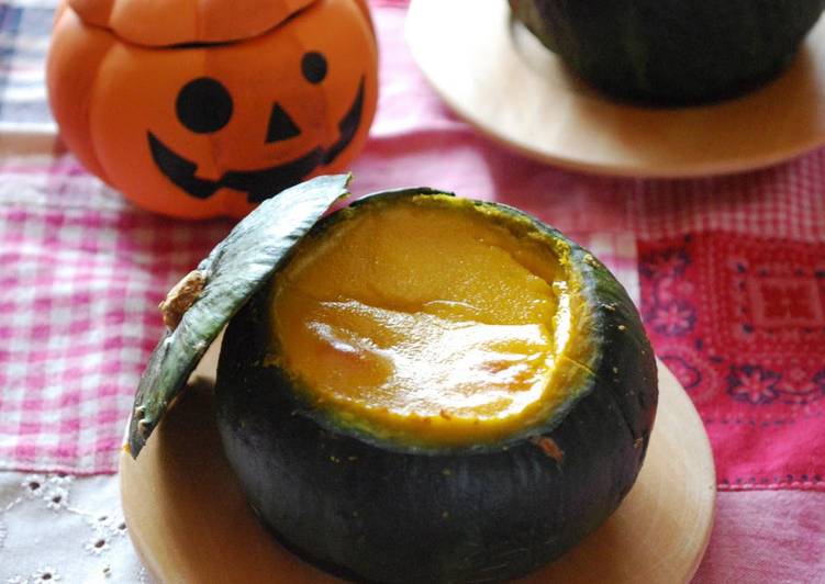 Step-by-Step Guide to Prepare Ultimate For Halloween! Bocchan Kabocha Squash Pudding