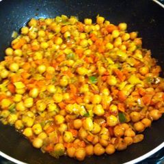 A picture of Vegetables and Chickpeas Wok.