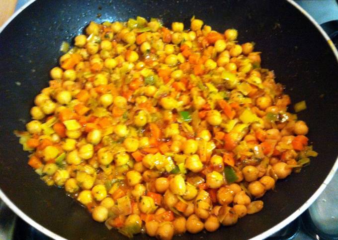 Recipe of Award-winning Vegetables and Chickpeas Wok