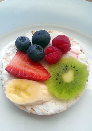 A picture of Vickys Rice Cake Topper Ideas, Gluten, Dairy Egg & Soy-Free.