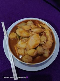 Foto resep Seblak otak-otak, baso ikan & mie simple 😋