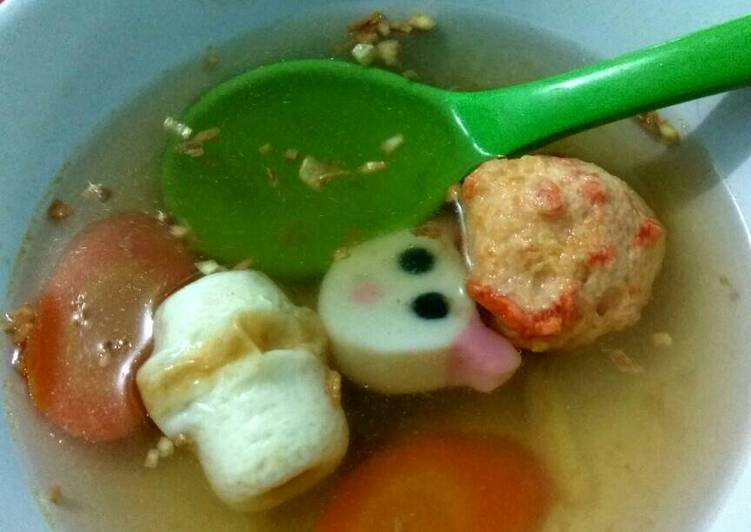 Rahasia Menyiapkan Sup masako ayam suka suka Anti Gagal