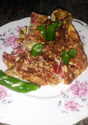 A picture of Fox Omelet eggs & cheese.
