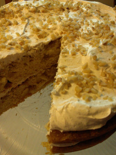 A picture of Apple Crumble Layer Cake.